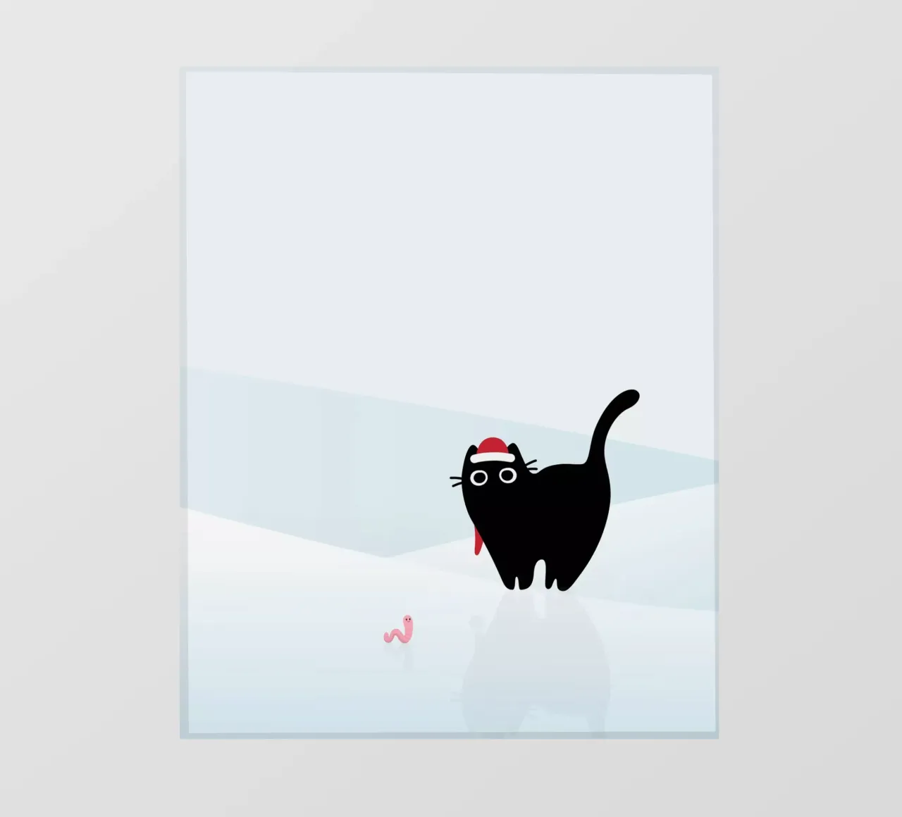 Gatto e verme #3 pellicola backlit da Hightown Design