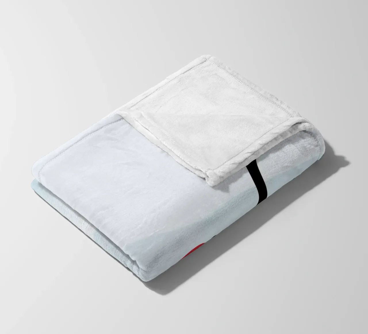 Gatto e verme #3 coperta in pile da Hightown Design