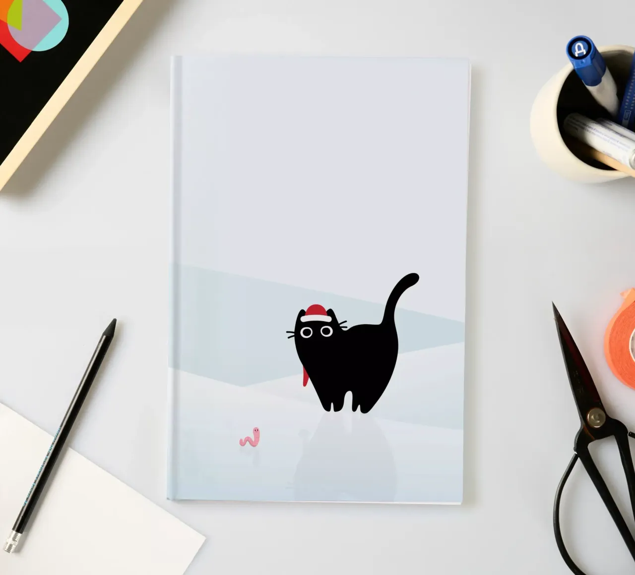 Cat & Worm #3 notebook by Hightown Design