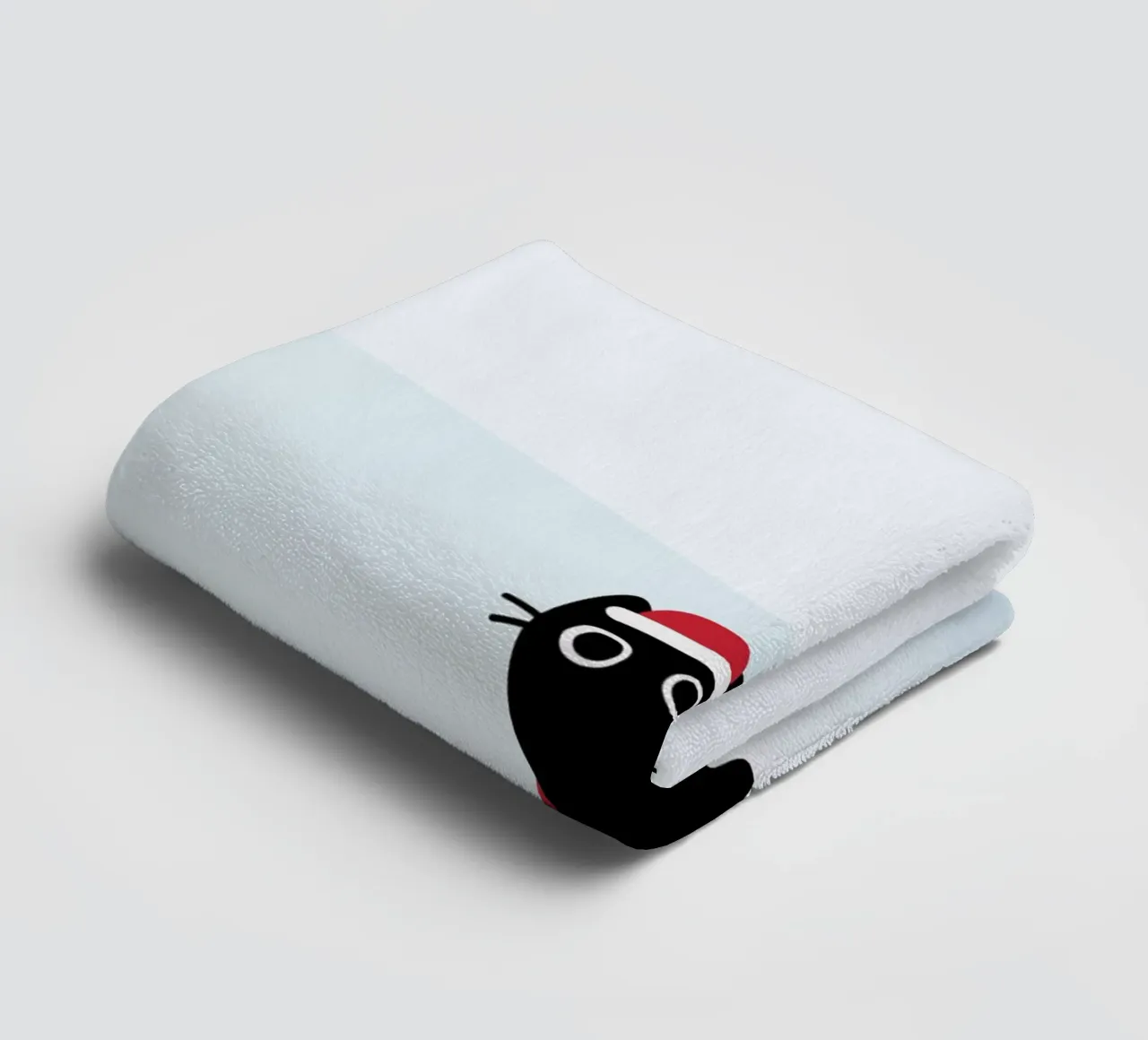Cat & Worm #3 towel by Hightown Design