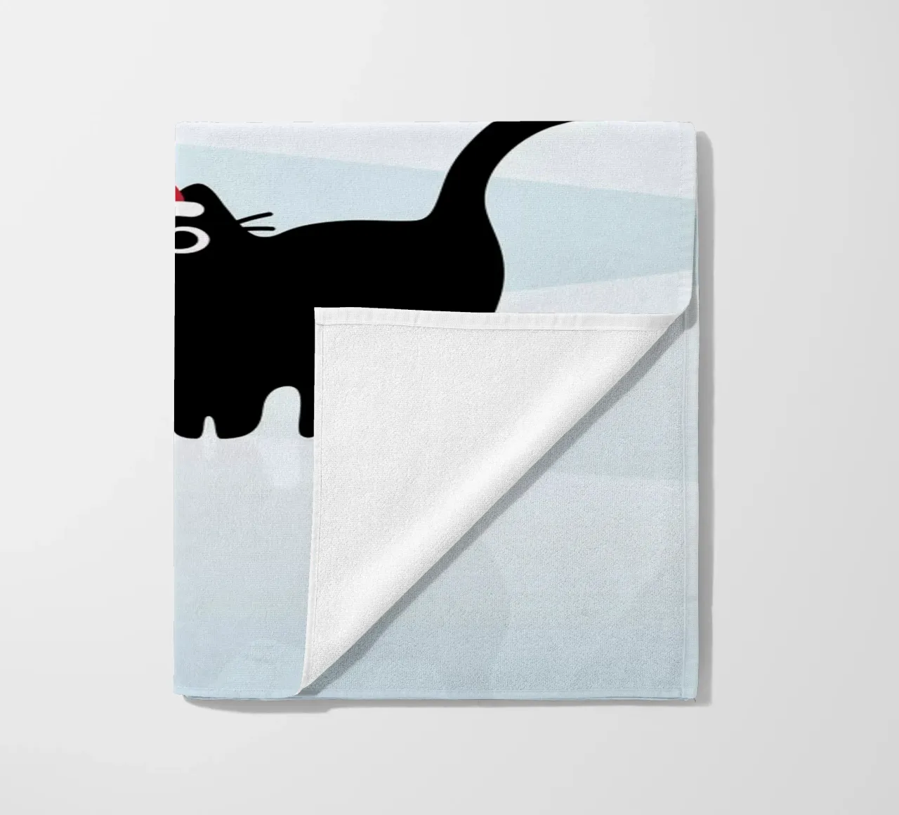 Gatto e verme #3 telo mare da Hightown Design