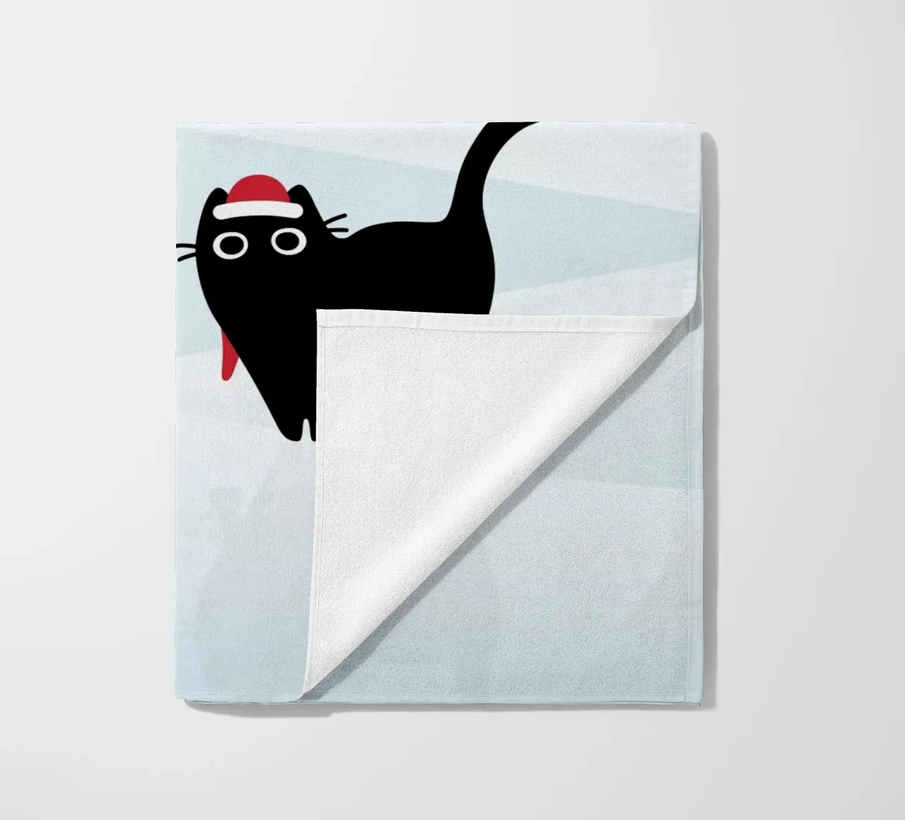 Gatto e verme #3 telo mare da Hightown Design