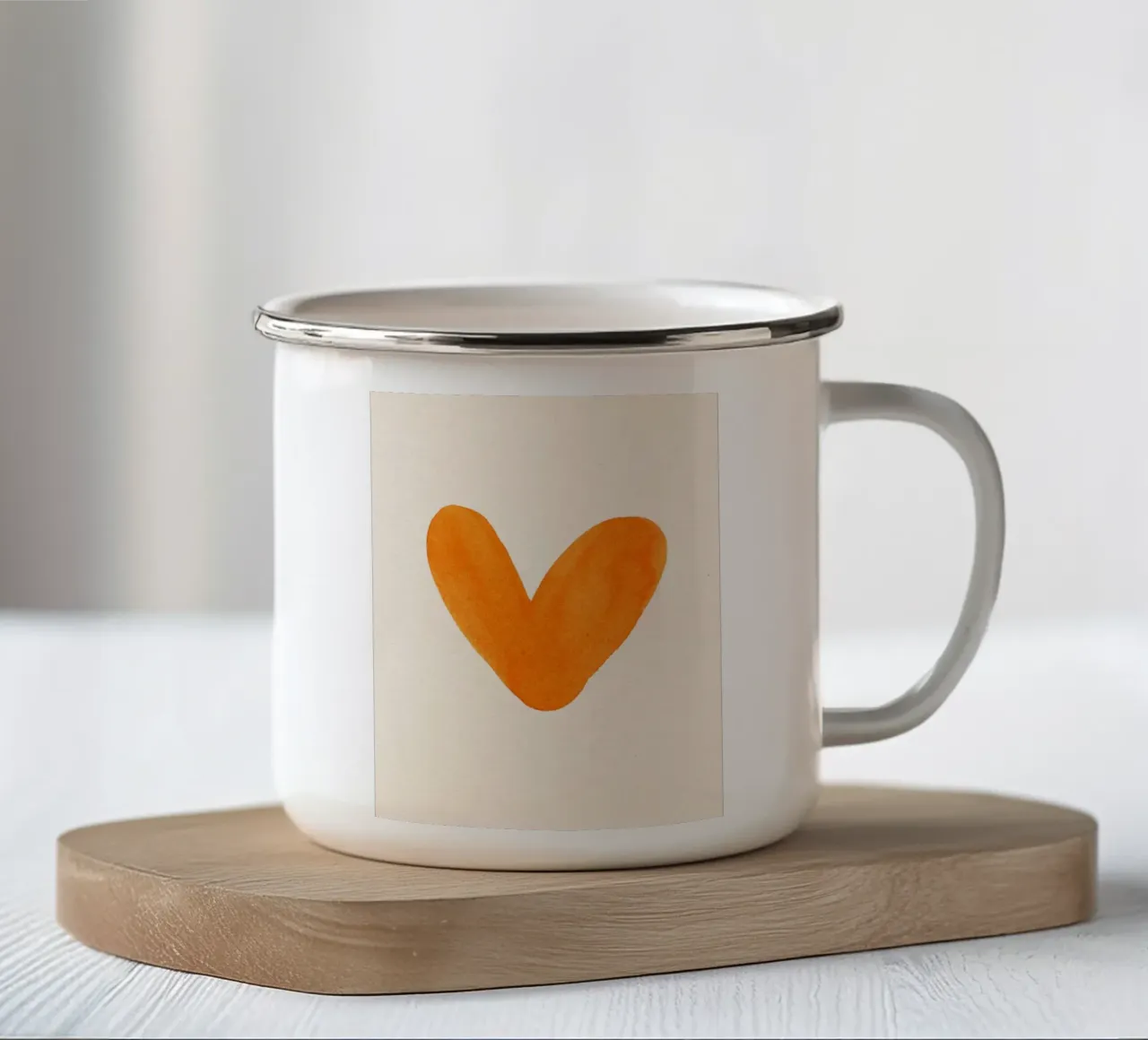 Herz tazza in smalto da Ekaterina Koroleva