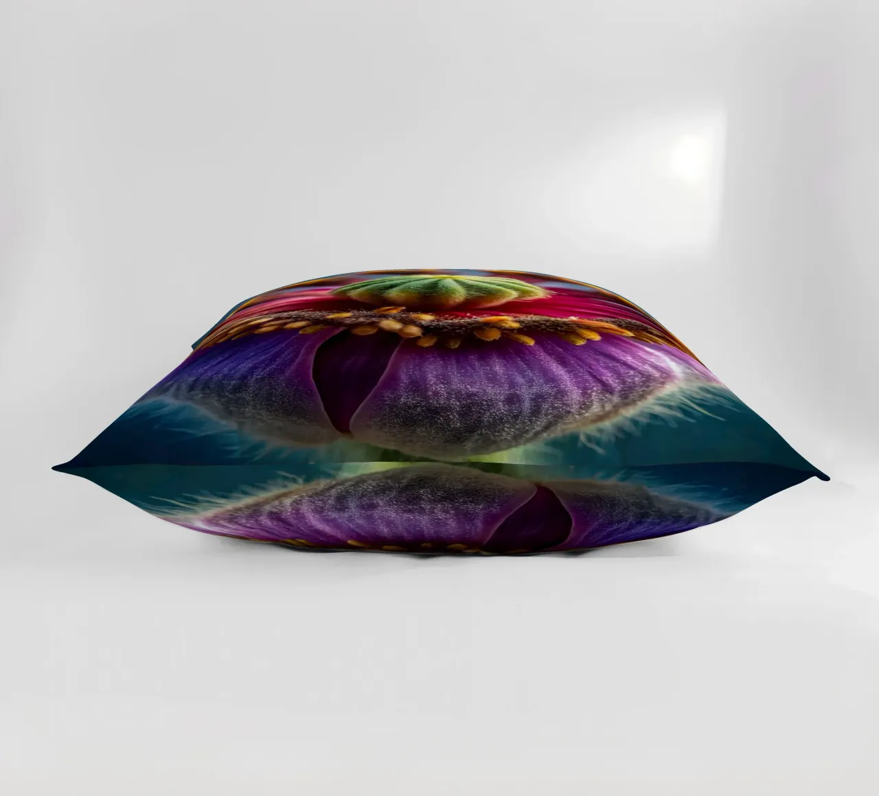 Scatto macro di un fiore di papavero cuscino da 🎁 NOBELART