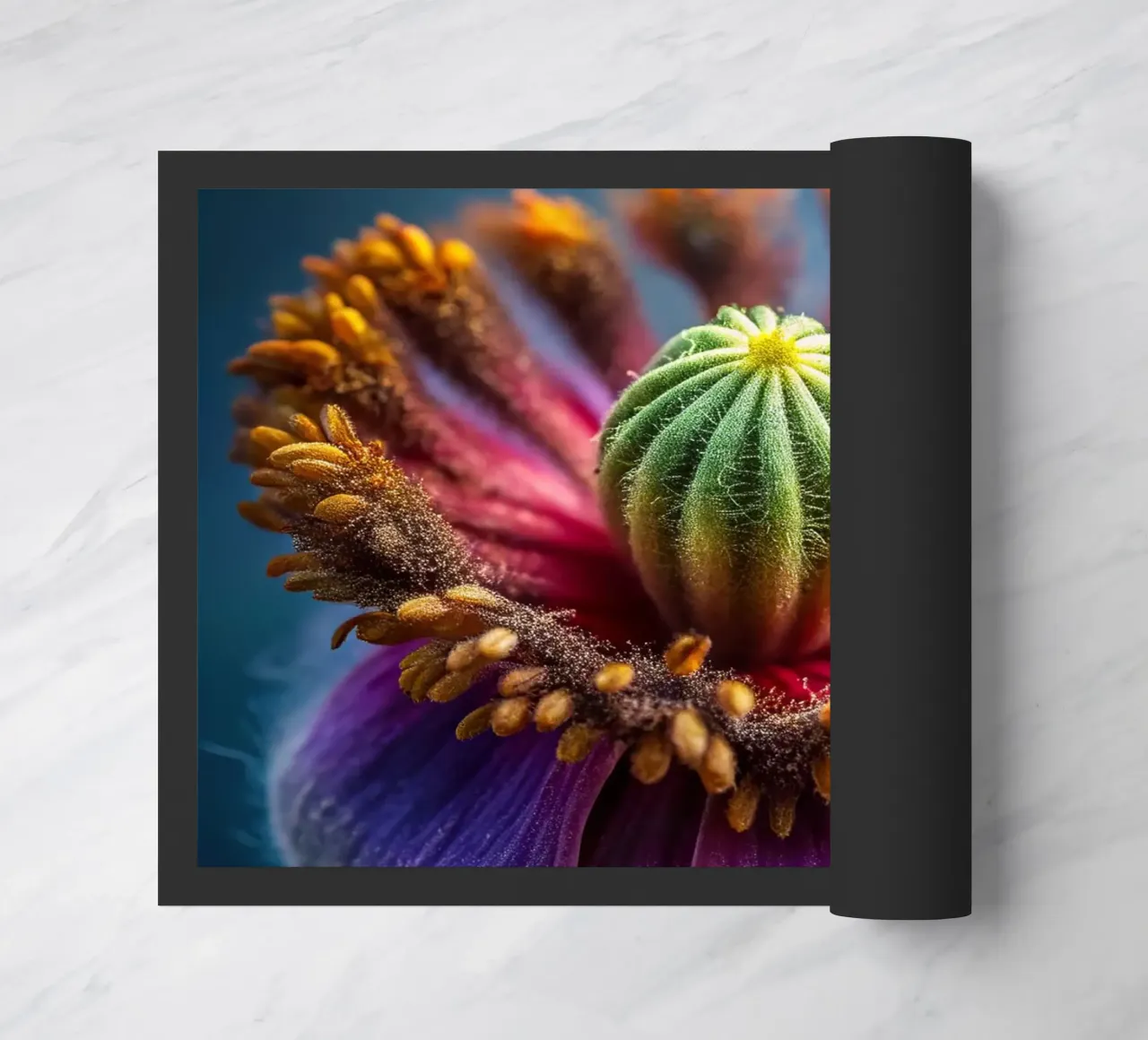 Scatto macro di un fiore di papavero zerbino da 🎁 NOBELART