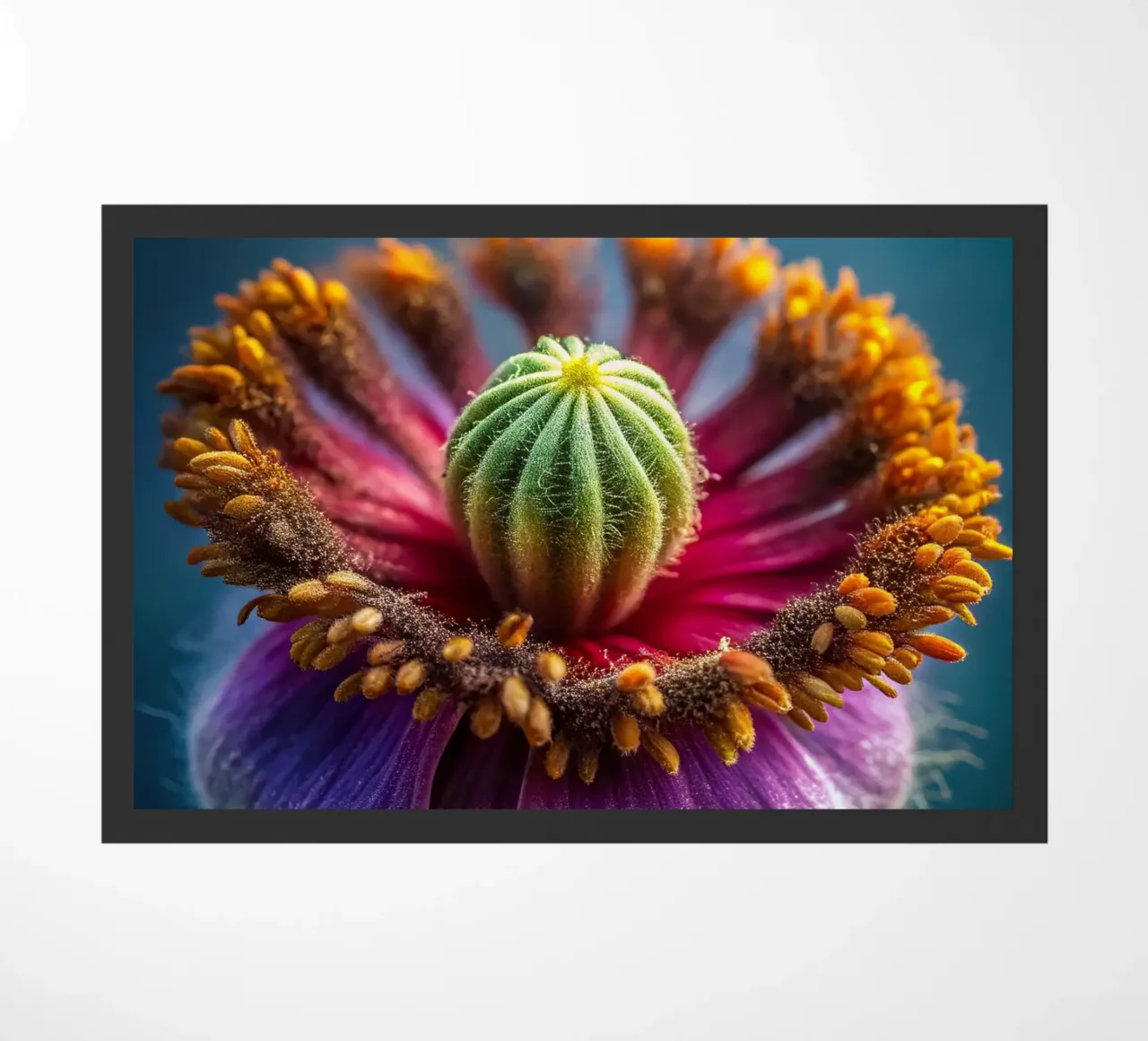 Scatto macro di un fiore di papavero zerbino da 🎁 NOBELART