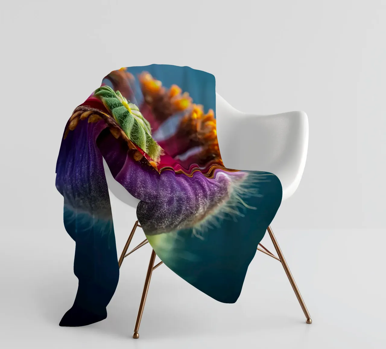 Scatto macro di un fiore di papavero coperta in pile da 🎁 NOBELART