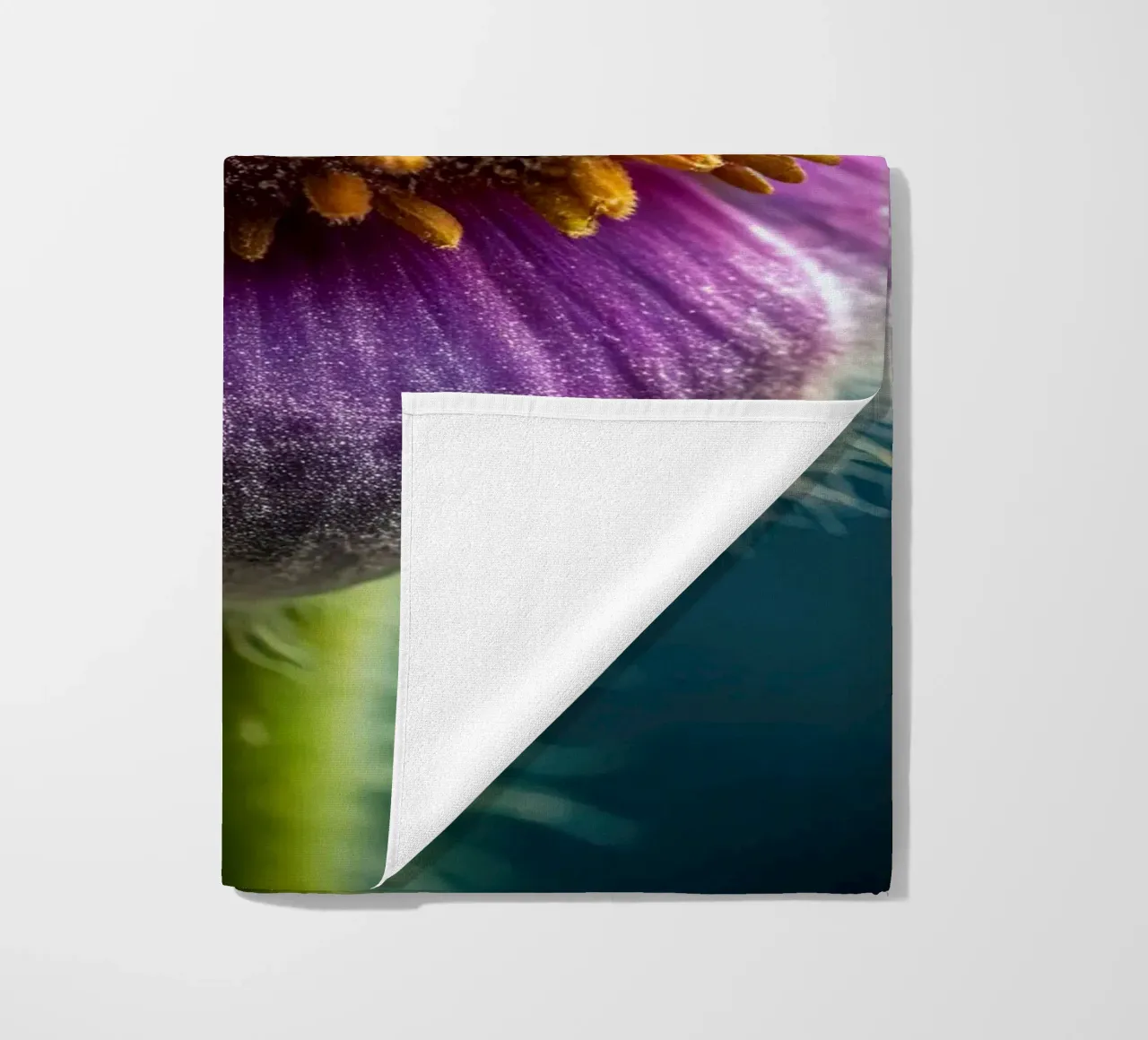 Scatto macro di un fiore di papavero telo mare da 🎁 NOBELART