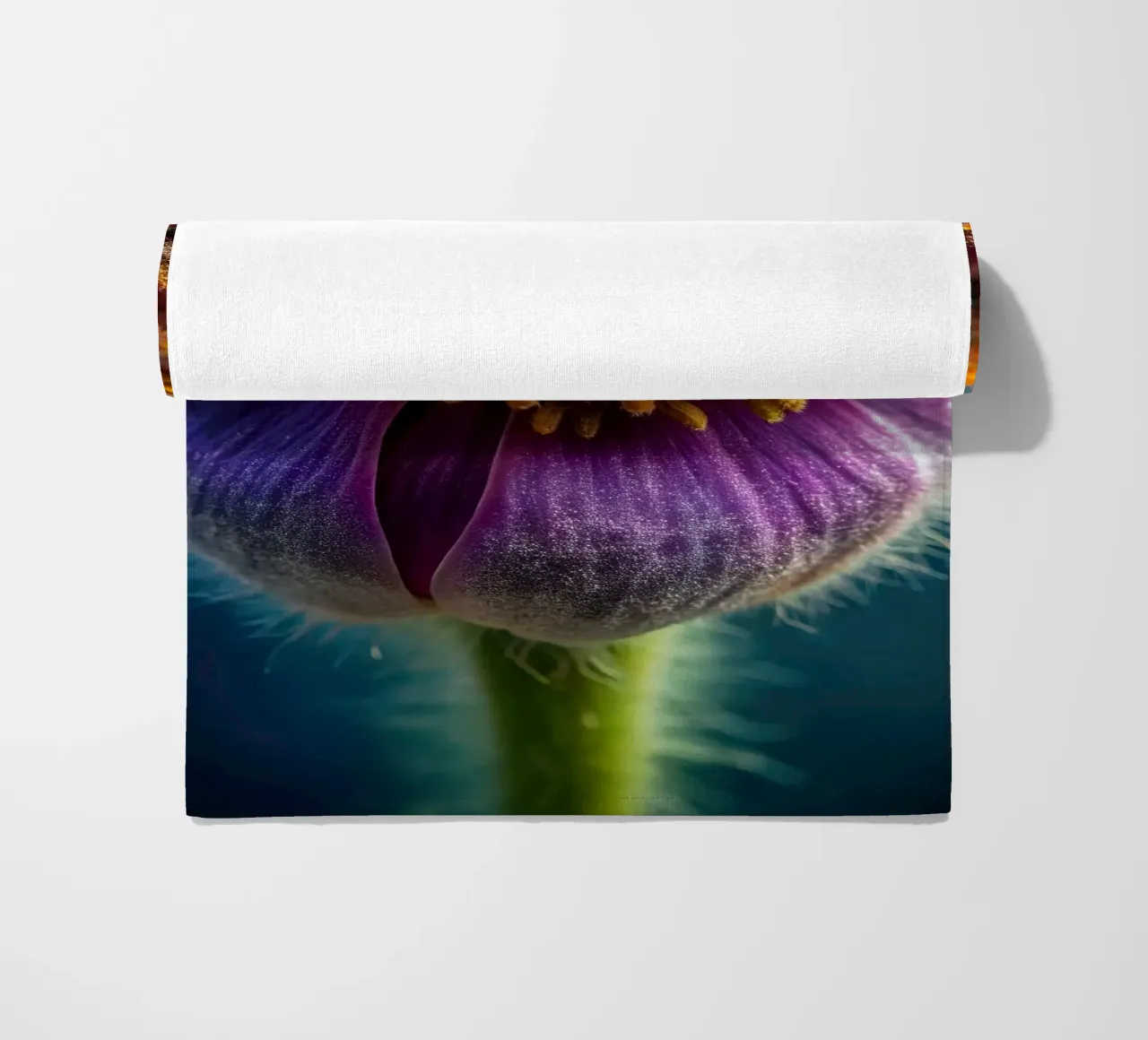 Scatto macro di un fiore di papavero telo mare da 🎁 NOBELART