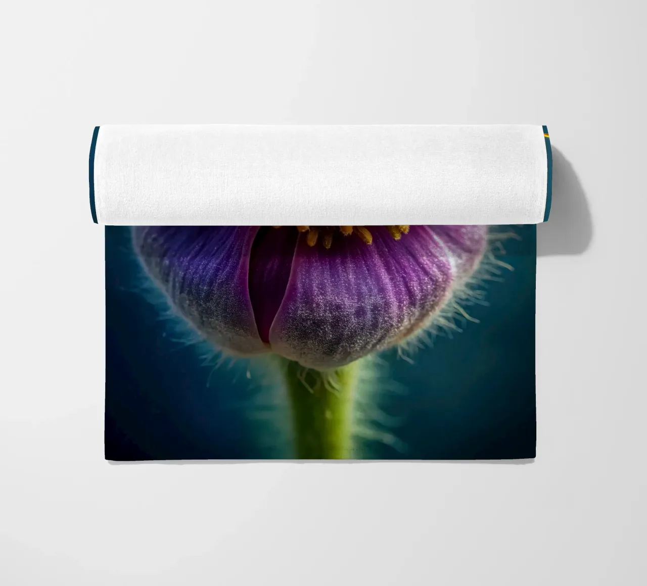 Scatto macro di un fiore di papavero telo mare da 🎁 NOBELART