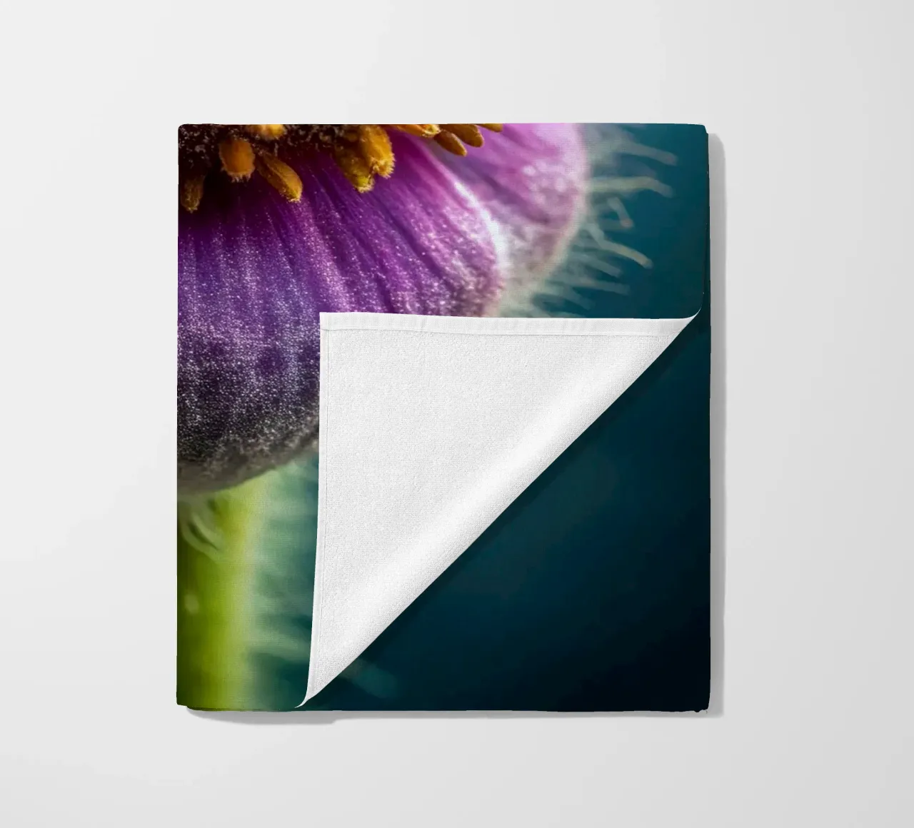 Scatto macro di un fiore di papavero telo mare da 🎁 NOBELART