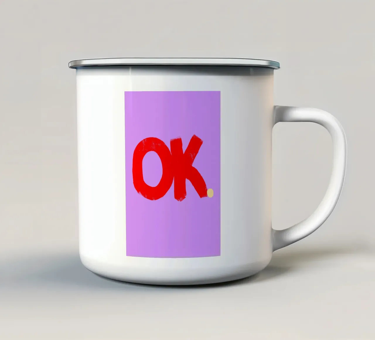 Ok. tazza in smalto da Hej Ibiza by Ute Arnold