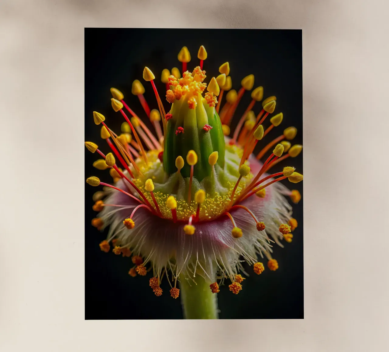 Dettaglio macro di un fiore pellicola backlit da 🎁 NOBELART