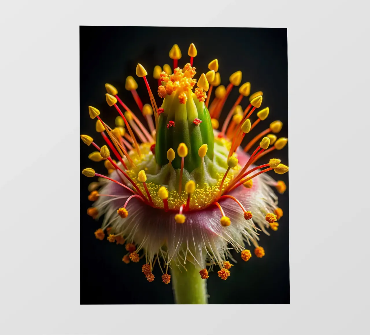 Dettaglio macro di un fiore telo in pvc da 🎁 NOBELART