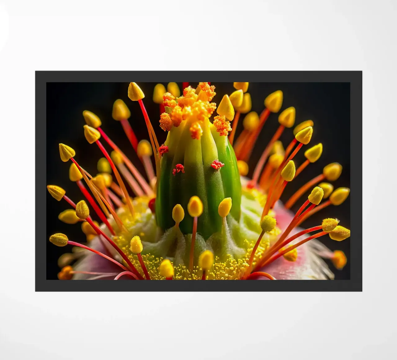 Dettaglio macro di un fiore zerbino da 🎁 NOBELART