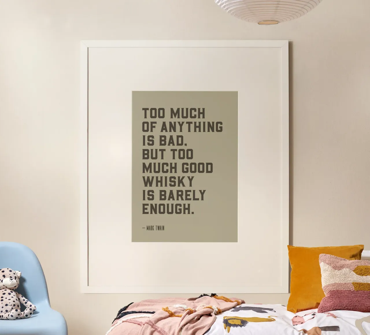 Mark Twain poster by PurePeachCleanLine