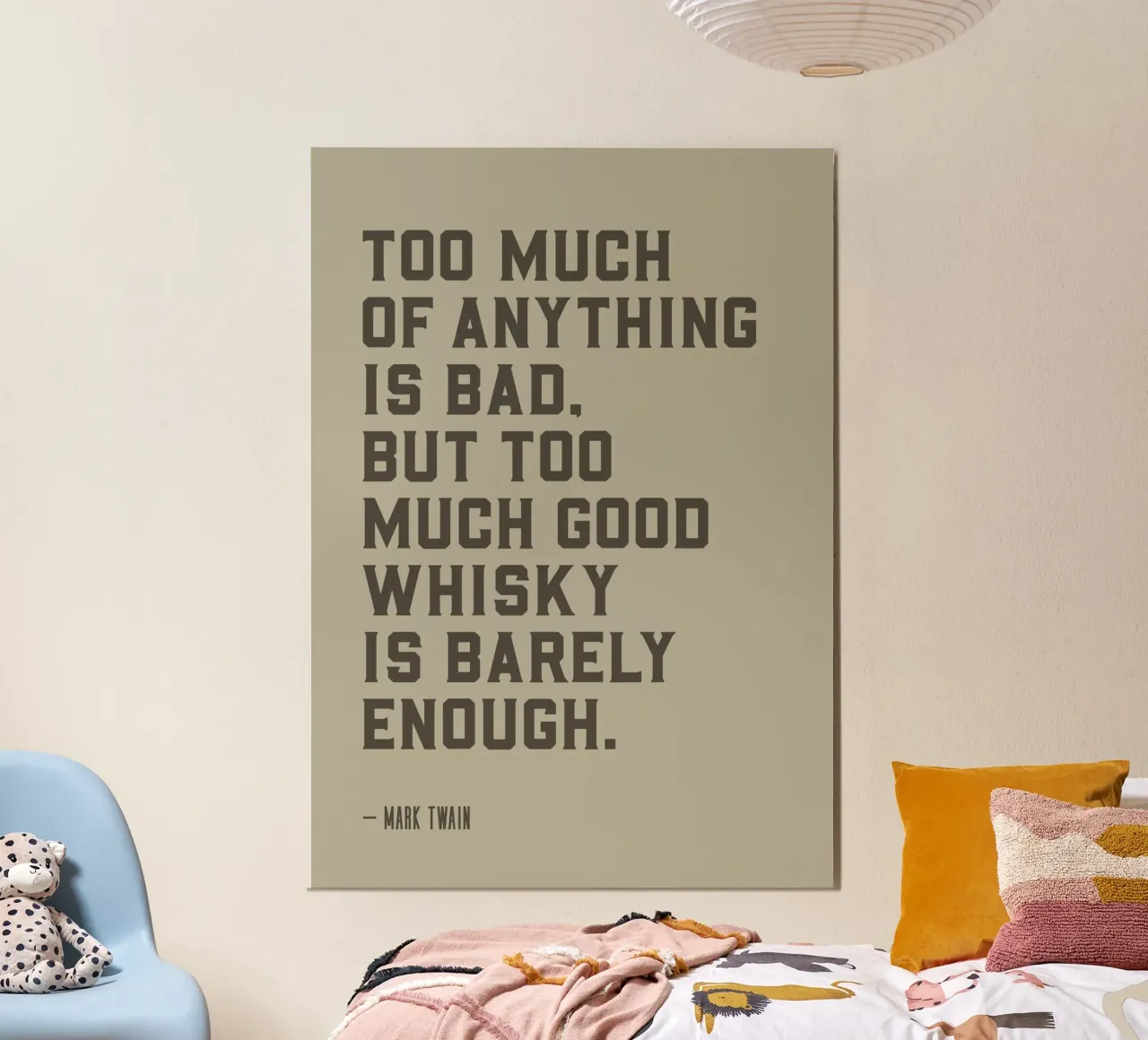 Mark Twain poster by PurePeachCleanLine