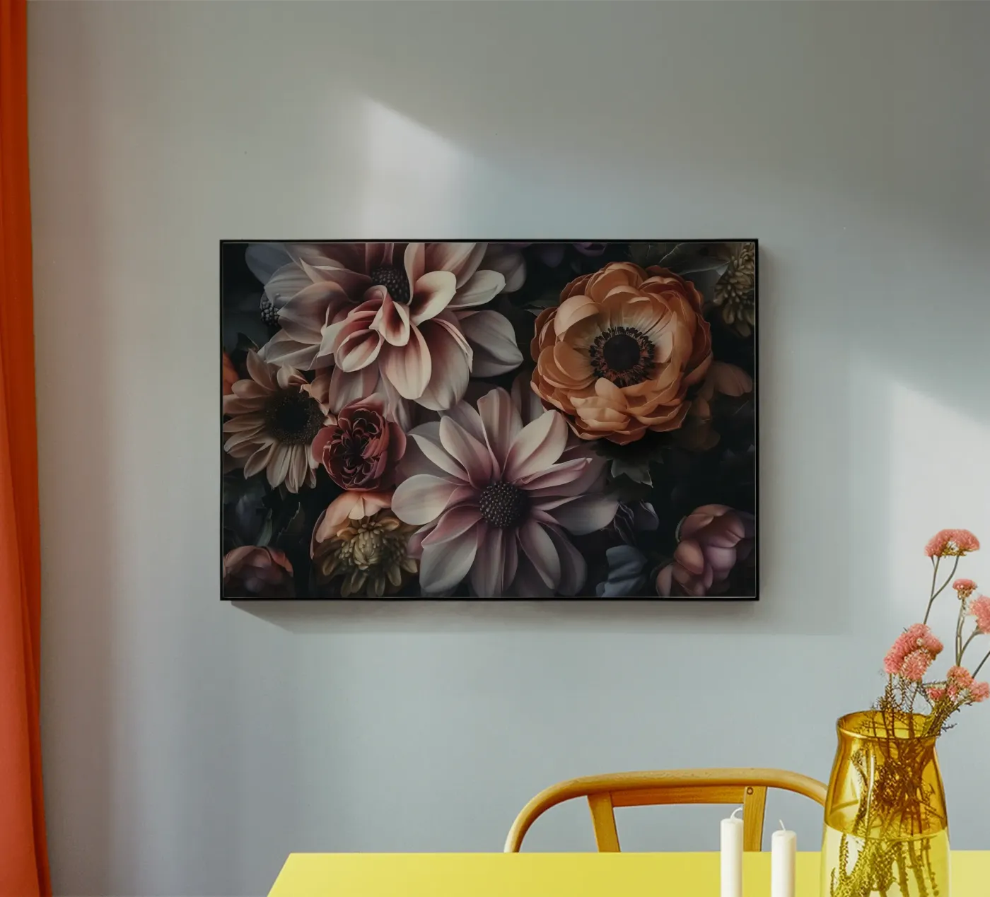 Dramatic Floral Elegance Acryl-Glas von Andrea Haase Floral Passion