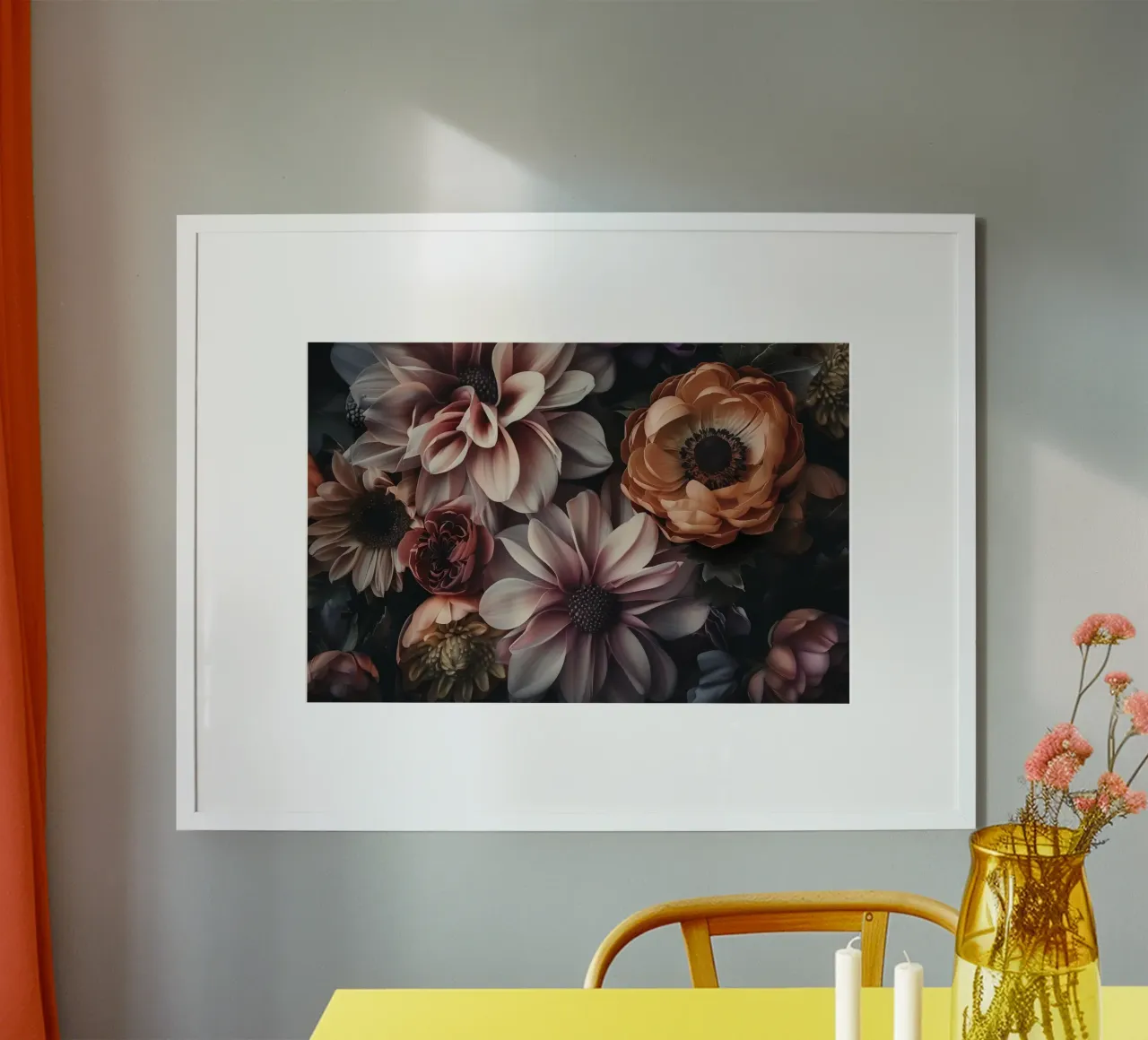 Dramatic Floral Elegance poster by Andrea Haase Floral Passion