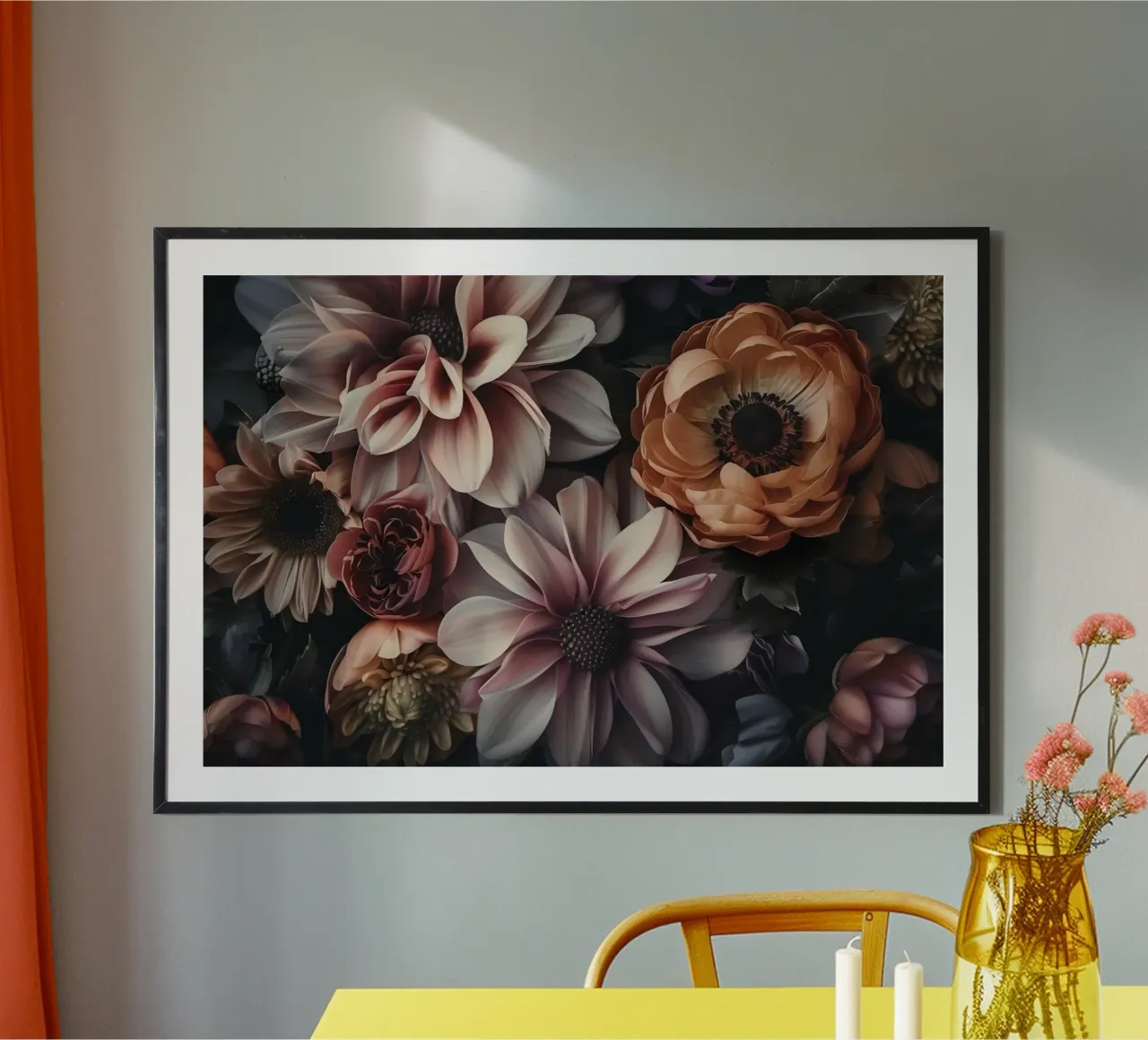 Dramatic Floral Elegance poster by Andrea Haase Floral Passion