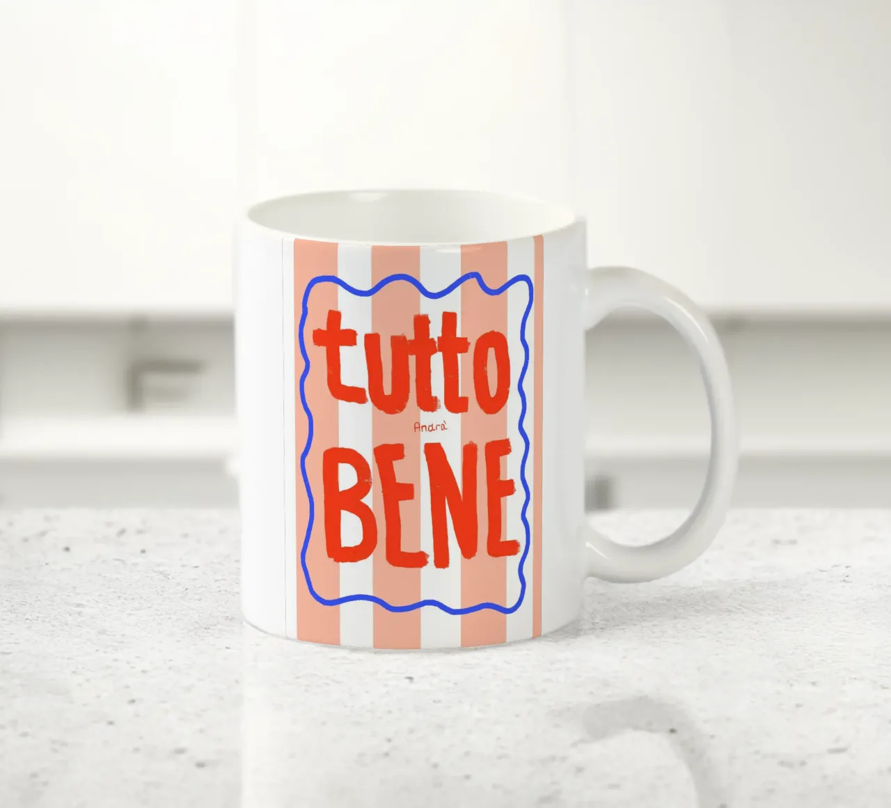 Tutto Bene taza de cerámica de Hej Ibiza by Ute Arnold