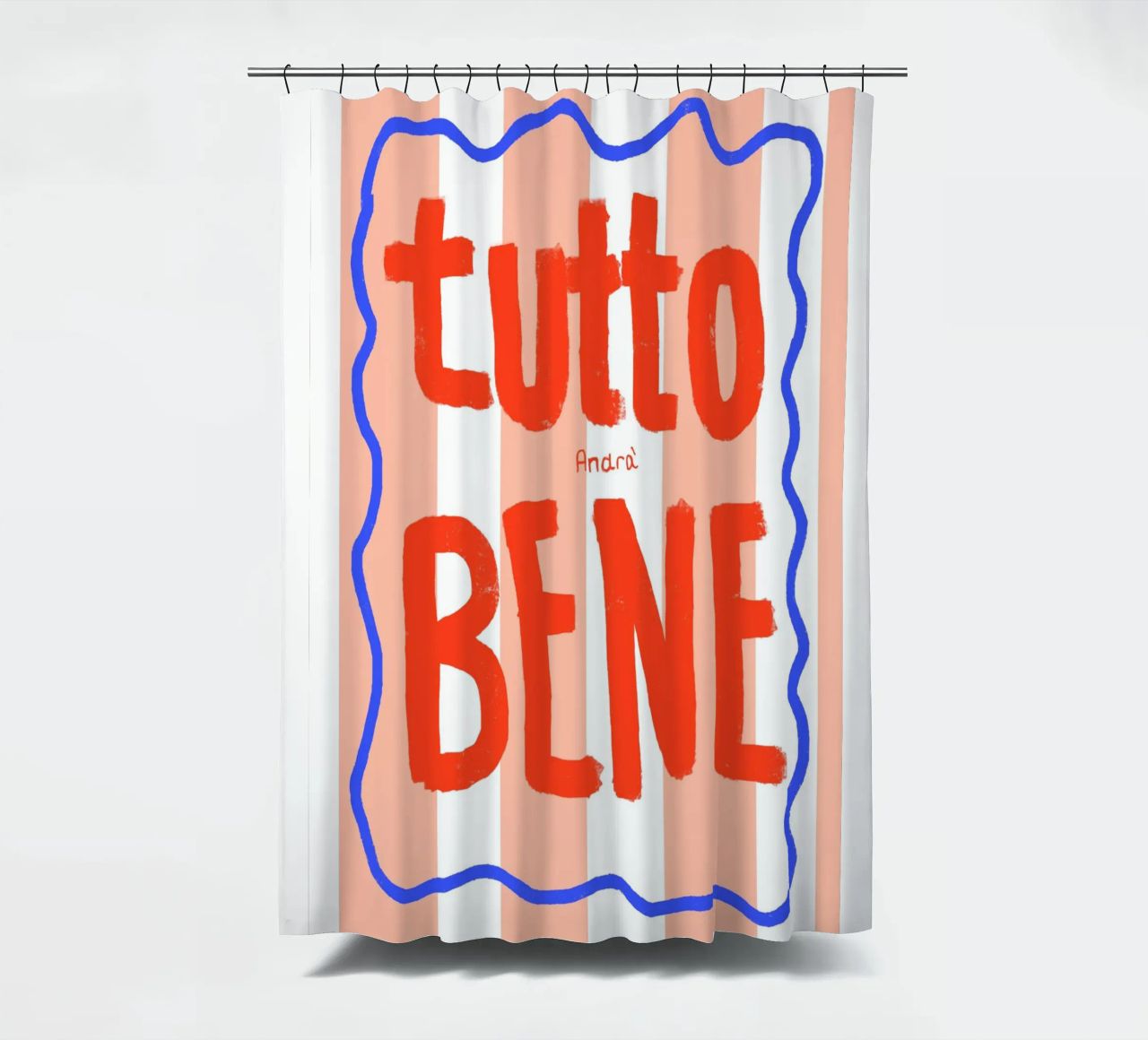Tutto Bene Duschvorhang von Hej Ibiza by Ute Arnold