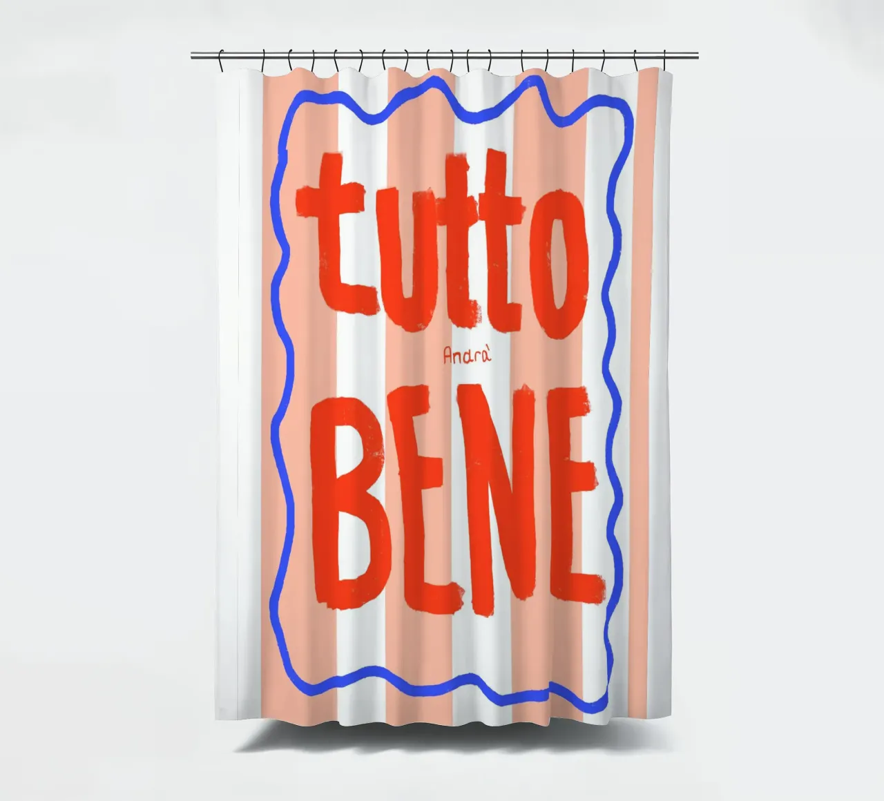 Tutto Bene Duschvorhang von Hej Ibiza by Ute Arnold