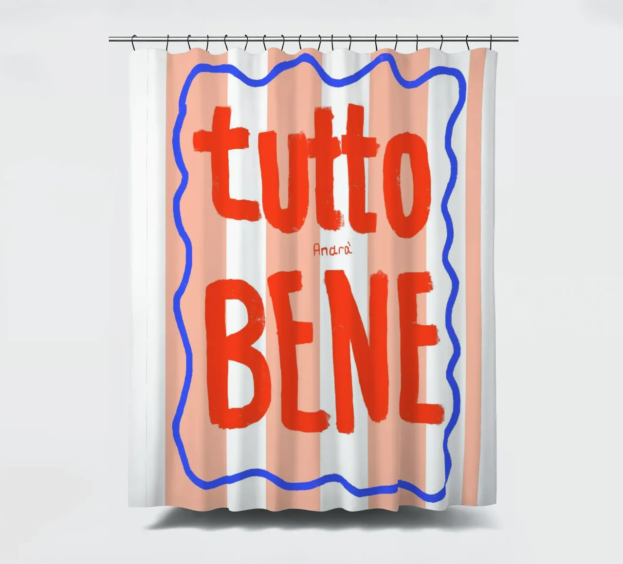 Tutto Bene Duschvorhang von Hej Ibiza by Ute Arnold
