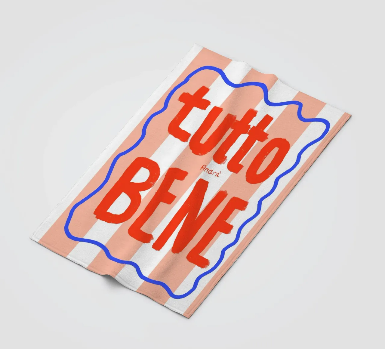 Tutto Bene fleece blanket by Hej Ibiza by Ute Arnold