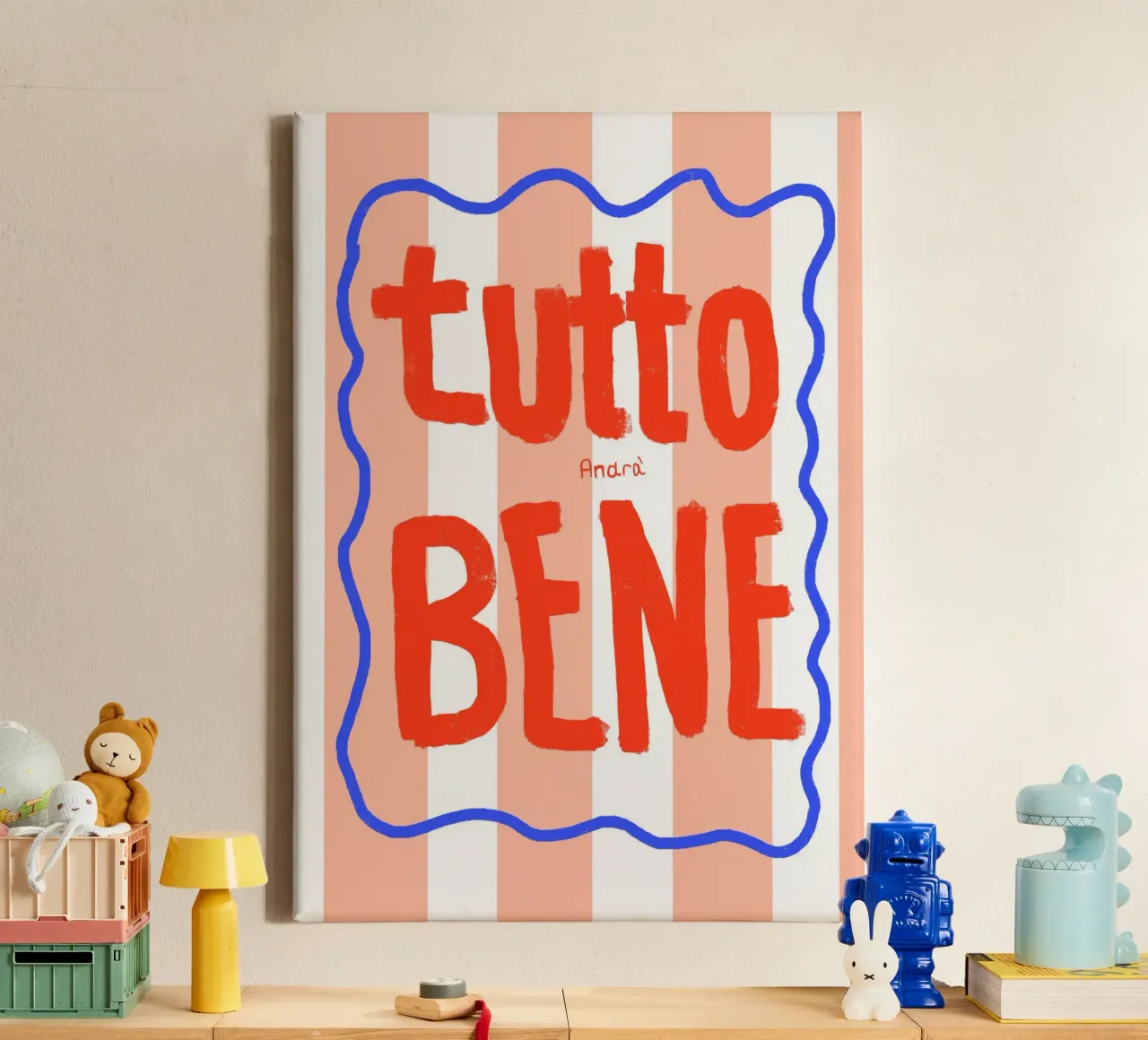 Tutto Bene Leinwand von Hej Ibiza by Ute Arnold