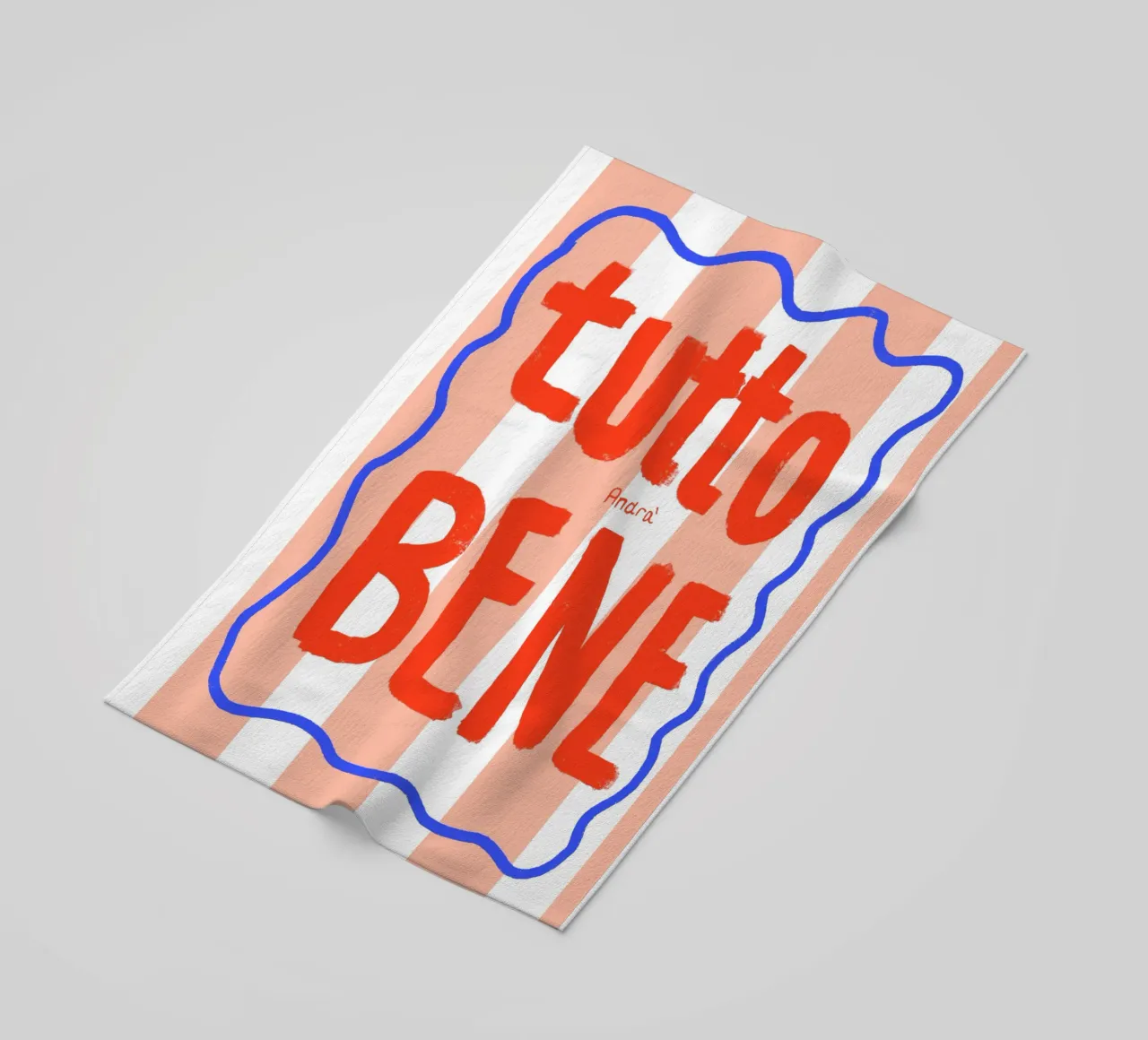 Tutto Bene Strandtuch von Hej Ibiza by Ute Arnold