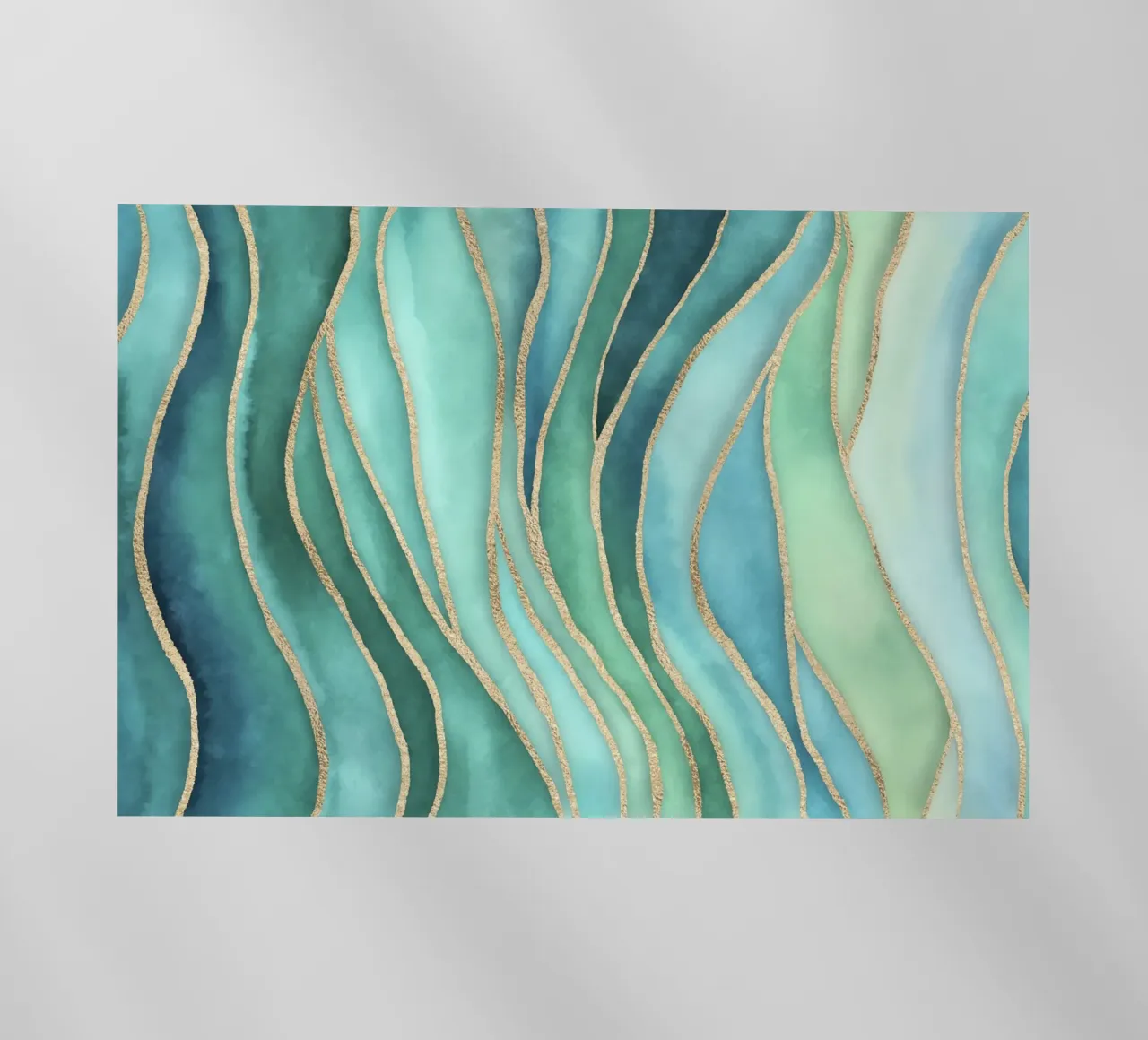 Maree di Calma Acqua Oro pellicola backlit da Andrea Haase Contemporary Timeless