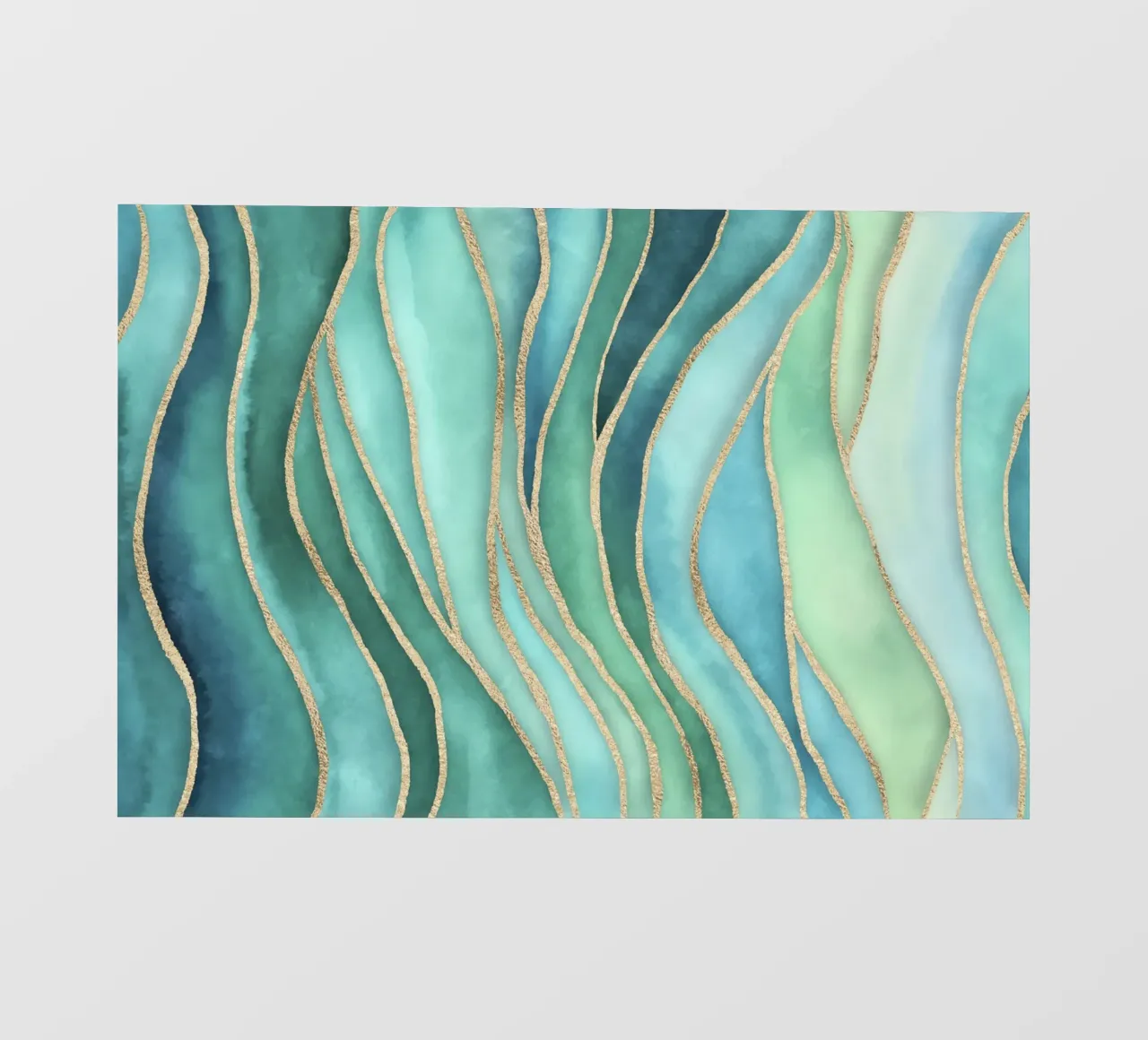 Maree di Calma Acqua Oro pellicola backlit da Andrea Haase Contemporary Timeless