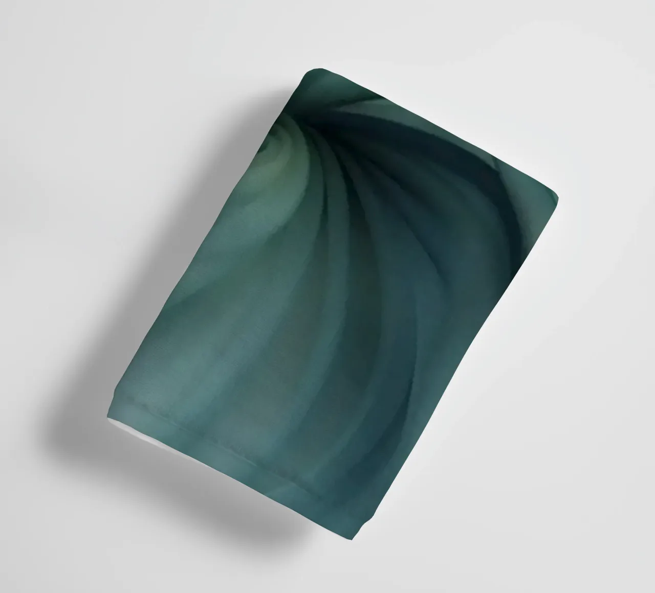 Tranquil Flow Abstracte Dimensie-inkt groenblauw badhanddoek van Andrea Haase Contemporary Timeless
