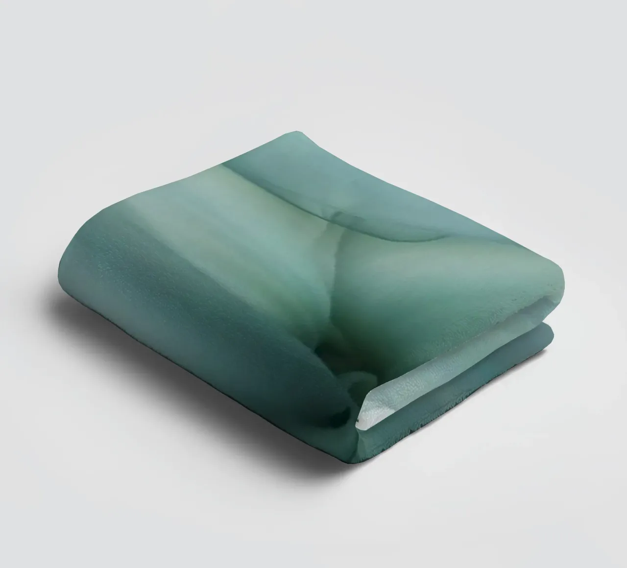 Tranquil Flow Abstracte Dimensie-inkt groenblauw badhanddoek van Andrea Haase Contemporary Timeless