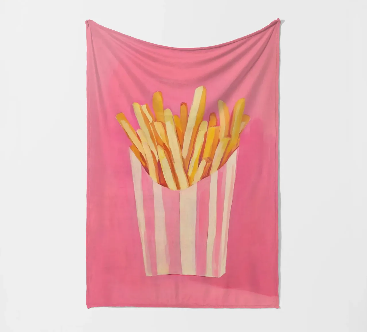 Nostalgia Pommes-Frites, pinki coperta in pile da Carina Pop & Pastell