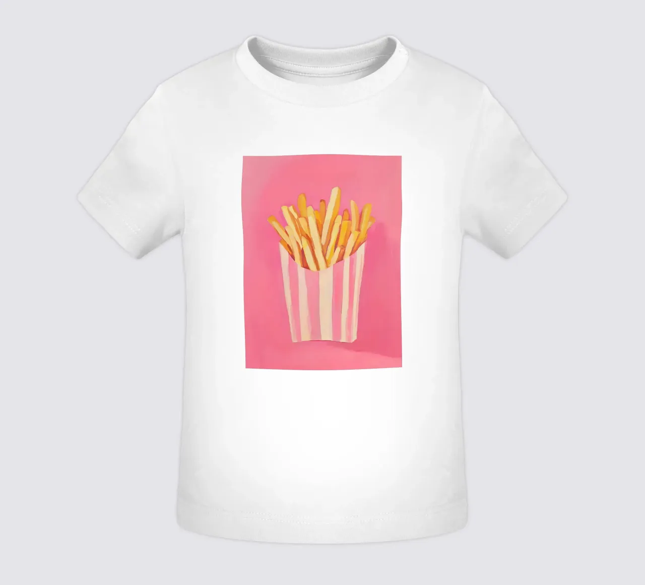 Nostalgia Pommes-Frites, pinki maglietta neonato da Carina Pop & Pastell
