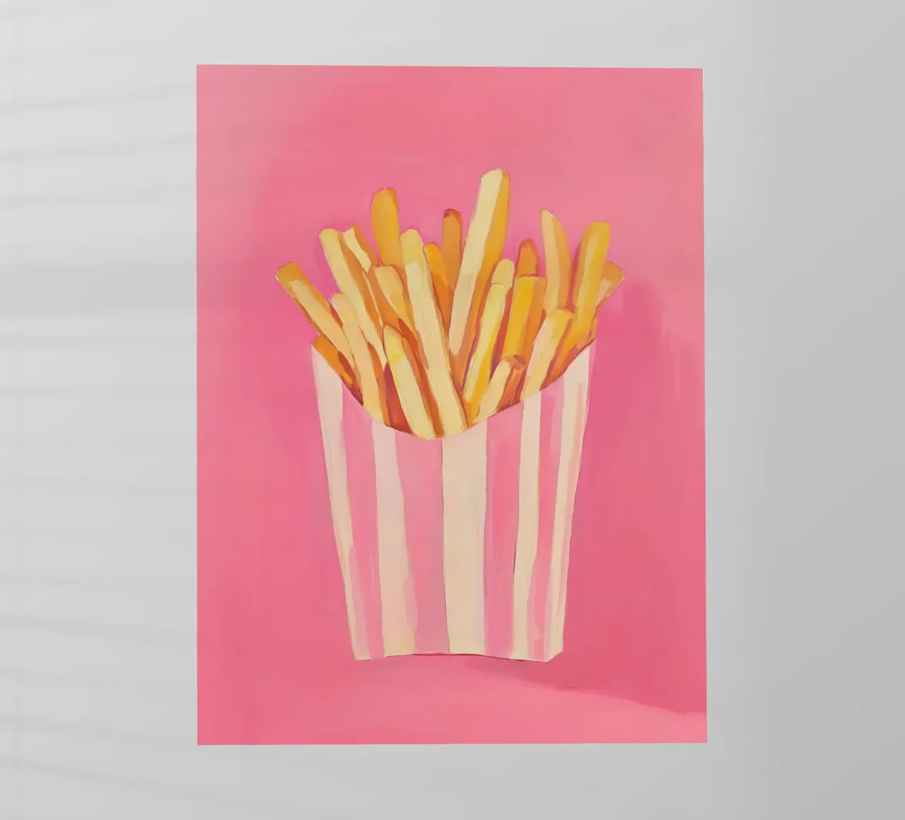 Nostalgia Pommes-Frites, pinki pellicola backlit da Carina Pop & Pastell