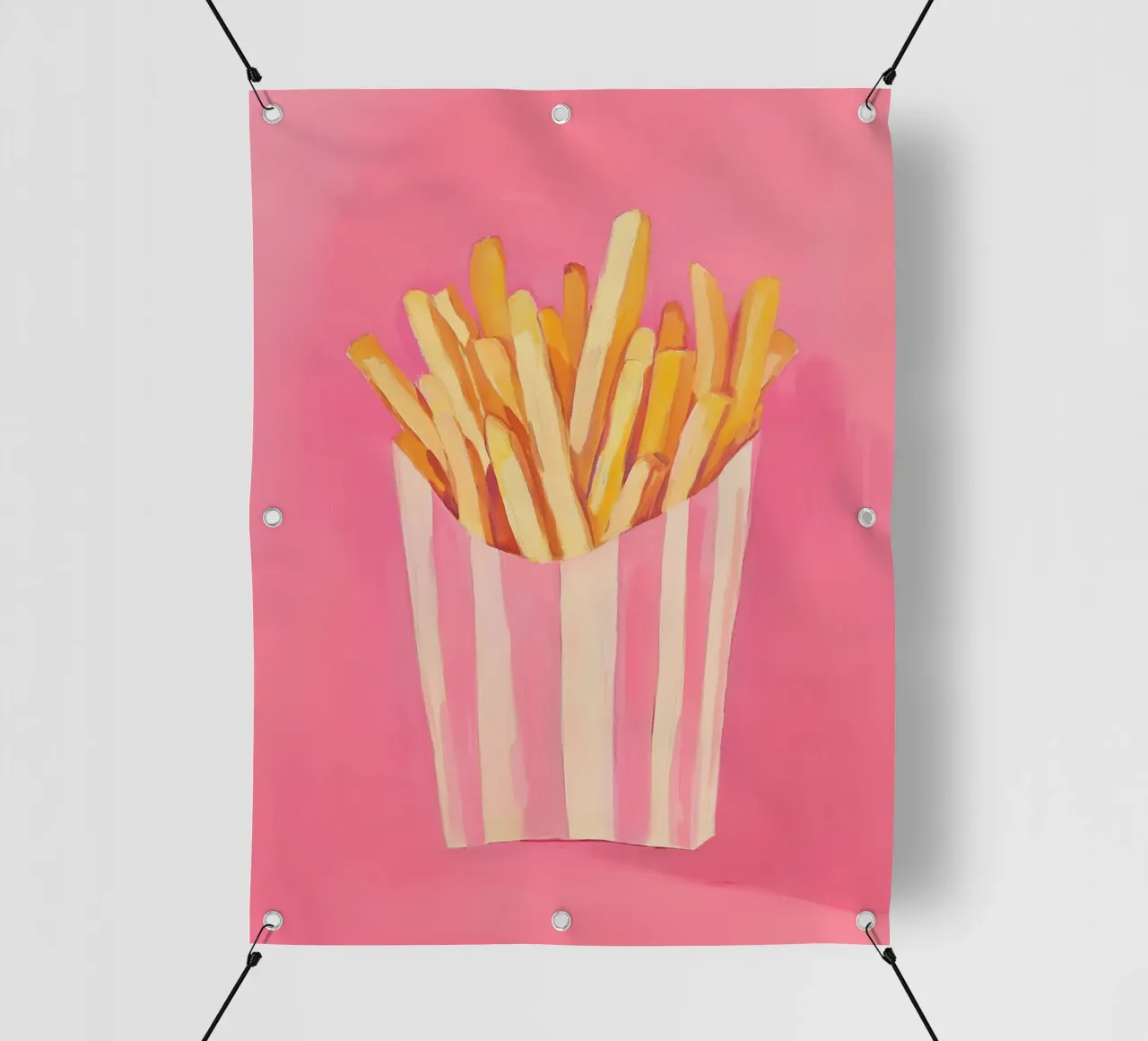 Nostalgia Pommes-Frites, pinki telo in pvc da Carina Pop & Pastell