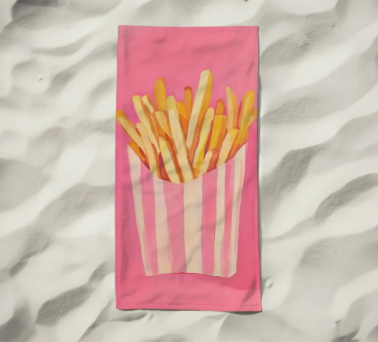 Nostalgia Pommes-Frites, pinki telo mare da Carina Pop & Pastell