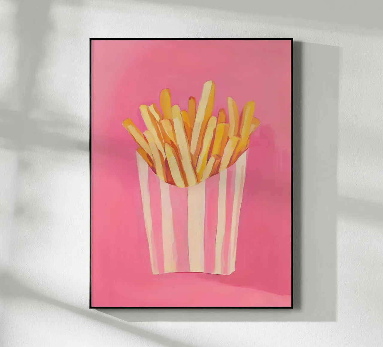 Nostalgia Pommes-Frites, pinki plexiglass da Carina Pop & Pastell