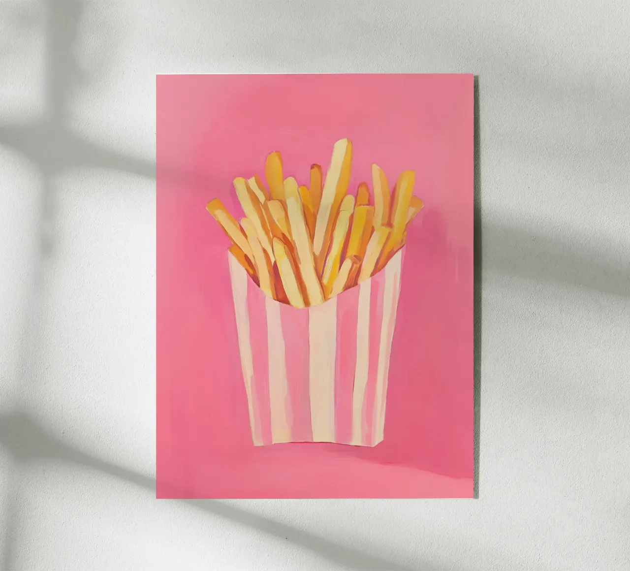 Nostalgia Pommes-Frites, pinki plexiglass da Carina Pop & Pastell
