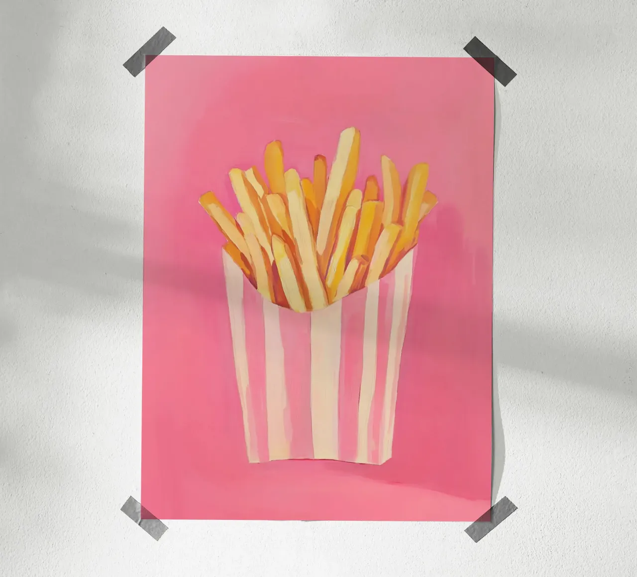 Nostalgia Pommes-Frites, pinki carta hahnemühle da Carina Pop & Pastell