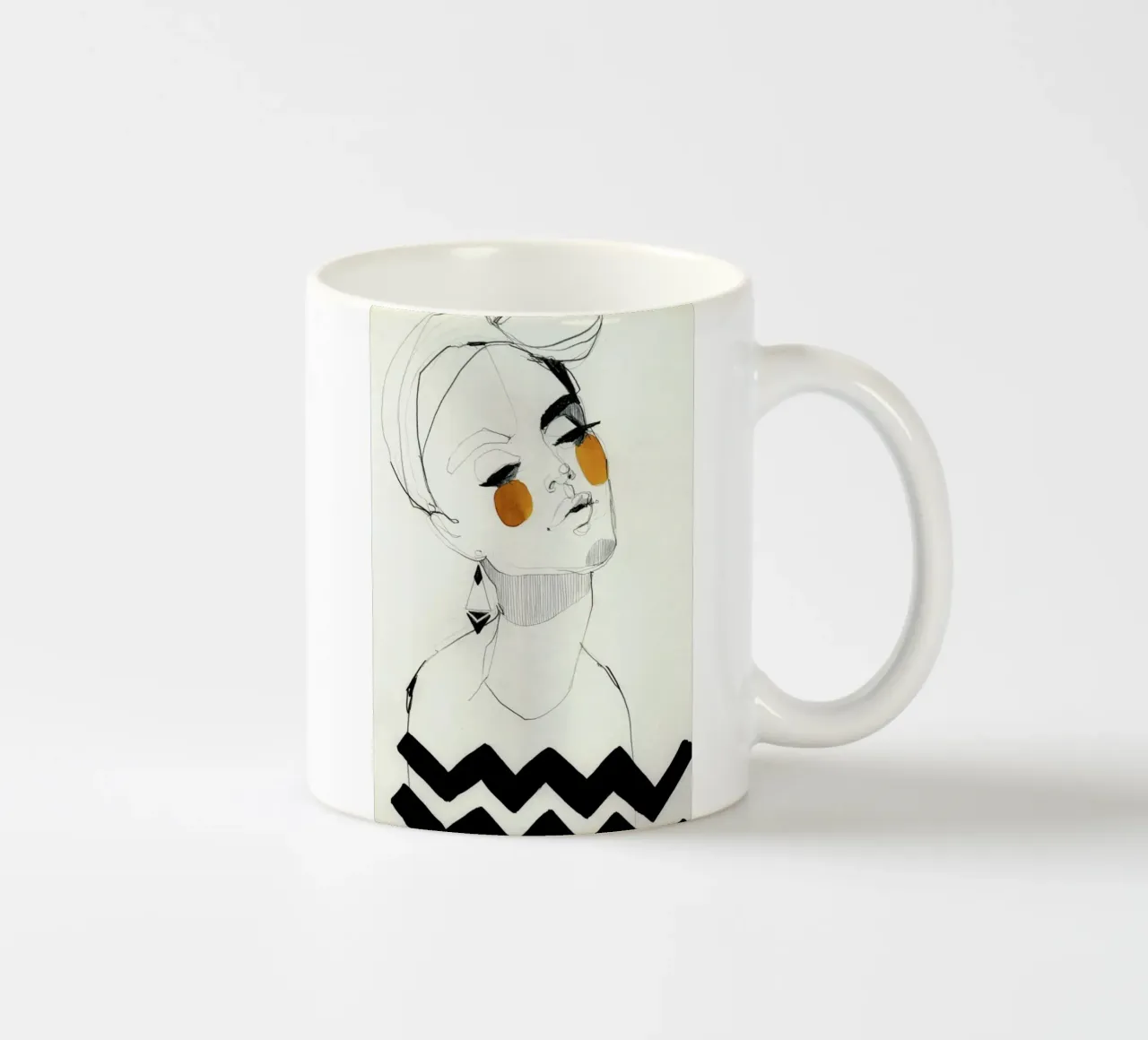 Serpentine tazza in ceramica da Ekaterina Koroleva