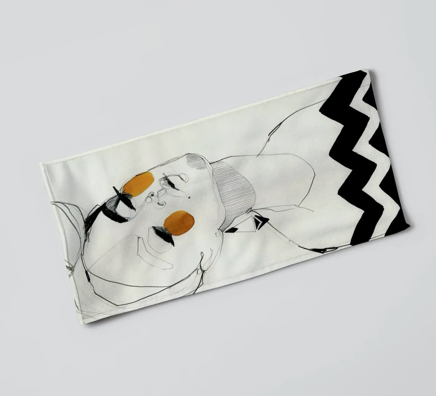 Serpentine badhanddoek van Ekaterina Koroleva