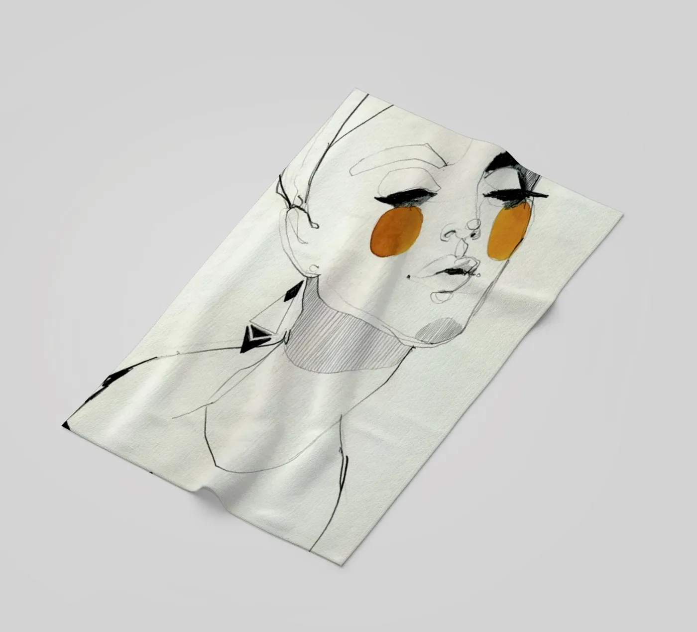 Serpentine strandhanddoek van Ekaterina Koroleva