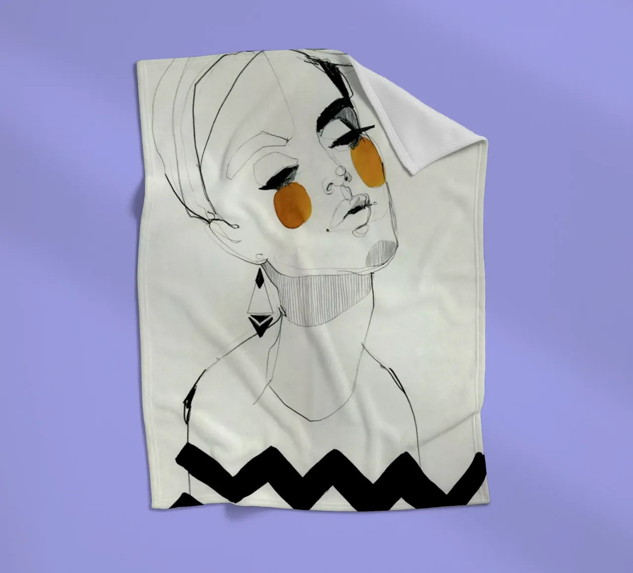 Serpentine fleecedeken van Ekaterina Koroleva