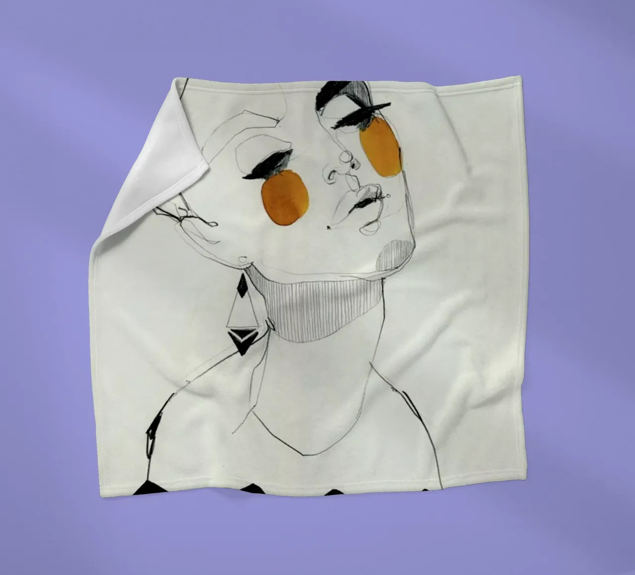 Serpentine fleecedeken van Ekaterina Koroleva