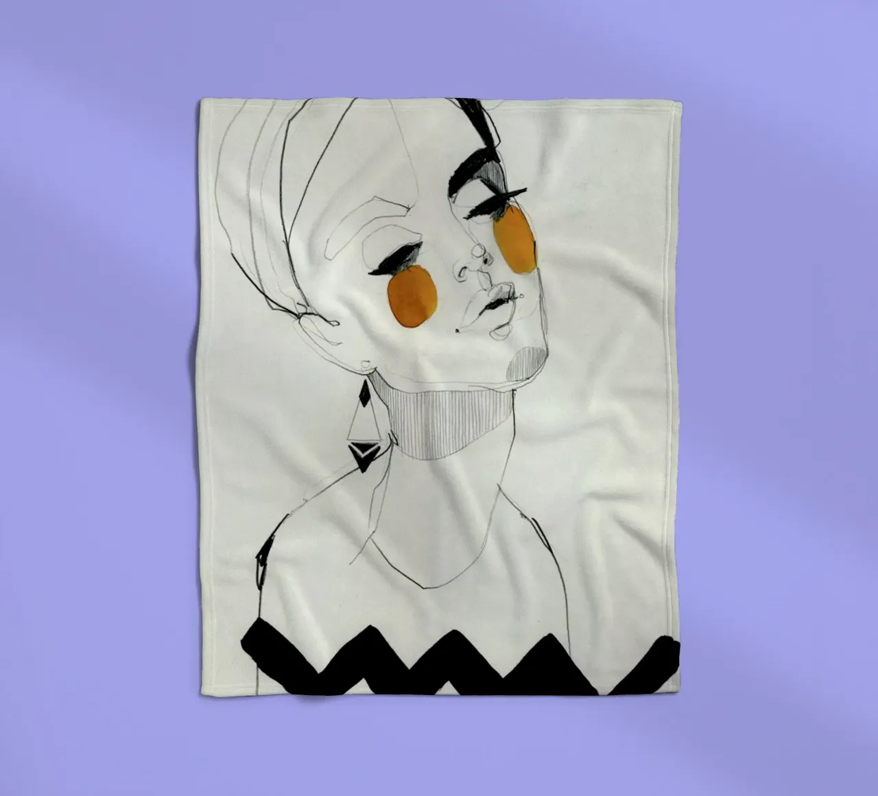 Serpentine fleecedeken van Ekaterina Koroleva