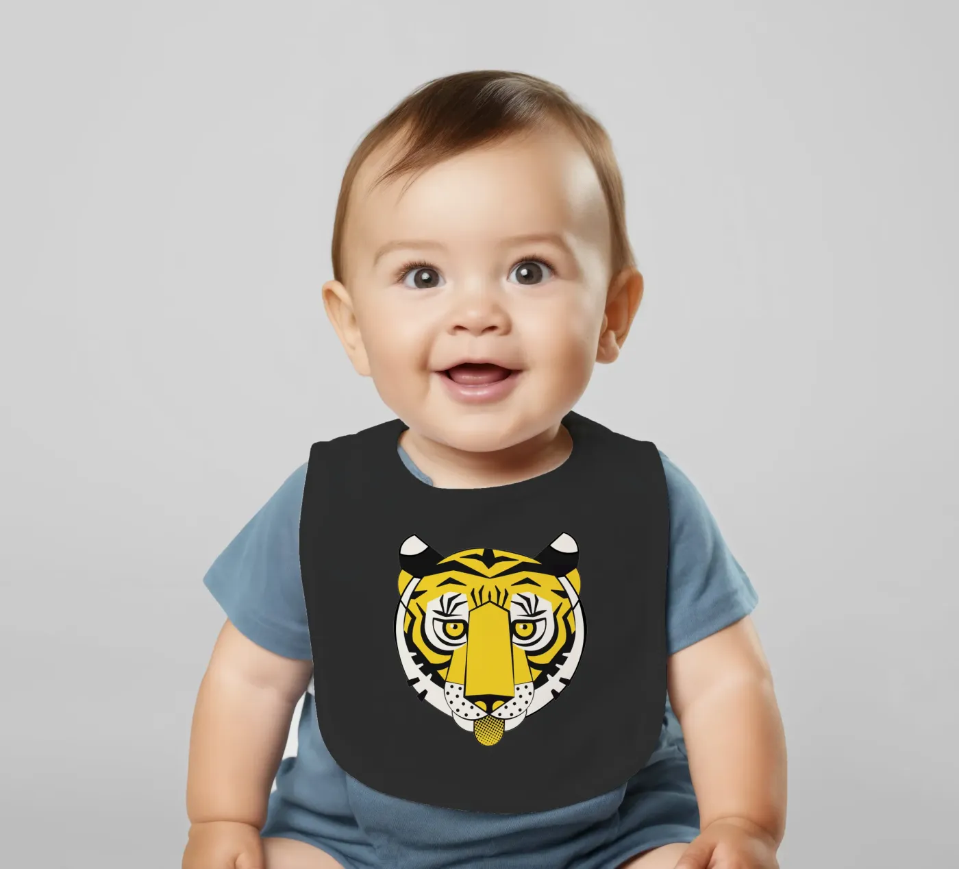 Tiger Babylätzchen von Lidia Blomgren